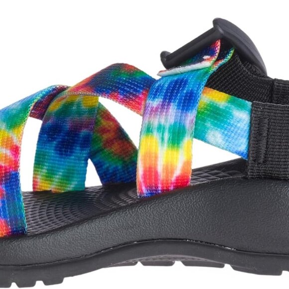 Unisex Child Sandal Tie Dye Size 6 Big Kid Rubber Sole Polyester Buckle - Picture 8 of 9